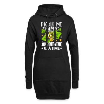 pickles- Gurken Geschenke, Gurken Tshirt - Hoodie-Kleid - Schwarz - Vorne