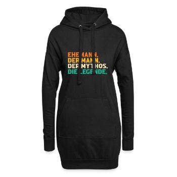 Ehemann Familie Ehemänner Geschenk - Hoodie-Kleid - Schwarz - Vorne