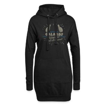 Galabau Garten- und Landschaftsbau - Hoodie-Kleid - Schwarz - Vorne