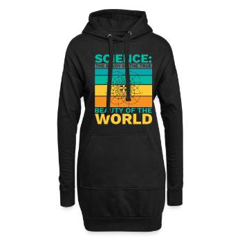 Laue Diffraction Bragg's Law X-ray Crystallography - Hoodie Dress - black - Front