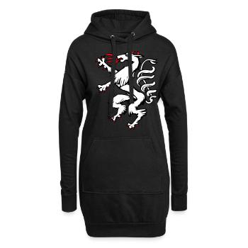 La panthère de Styrie – un symbole fier pour les Styriens - Sweat-shirt à capuche long Femme - noir - Devant