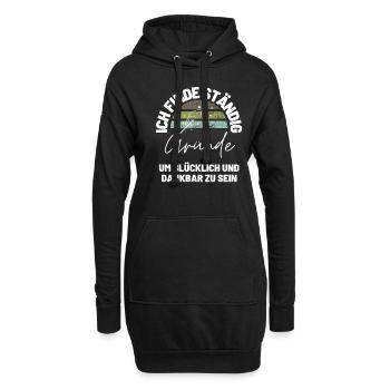 Sprücheshirts MOTIVATION Motivationssprüche - Hoodie-Kleid - Schwarz - Vorne