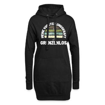 Sprücheshirts MOTIVATION Motivationssprüche - Hoodie-Kleid - Schwarz - Vorne