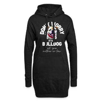 NE VOUS INQUIÉTEZ PAS... Bulldog Bulldog Bulldogs - Sweat-shirt à capuche long Femme - noir - Devant