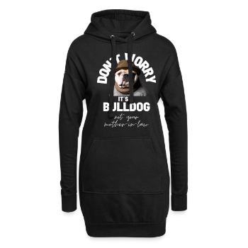 NE VOUS INQUIÉTEZ PAS... Bulldog Bulldog Bulldogs - Sweat-shirt à capuche long Femme - noir - Devant