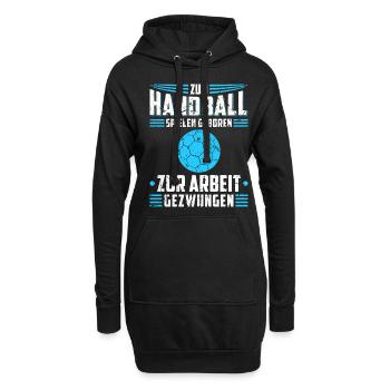 Handballer Handballspieler Handball - Hoodie-Kleid - Schwarz - Vorne