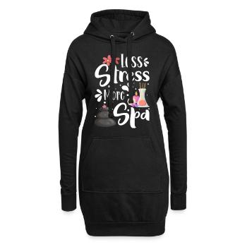 Wellness Meditation Chill Pilates - Hoodie-Kleid - Schwarz - Vorne