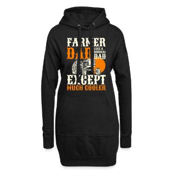 Agriculture Carrières Agriculteur - Sweat-shirt à capuche long Femme - noir - Devant
