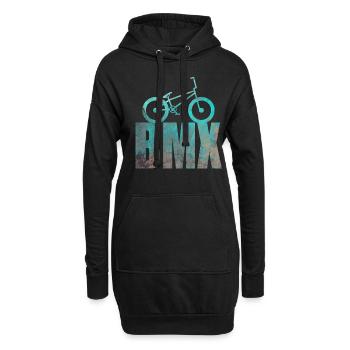 BMX Bike Sport Retro Design Geschenkidee - Hoodie-Kleid - Schwarz - Vorne
