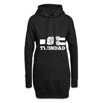 Zwillingspapa Vater Vatertag Faust Spruch - Hoodie-Kleid - Schwarz - Vorne