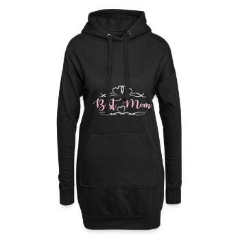 Meilleur cœur de la mère - Sweat-shirt à capuche long Femme - noir - Devant