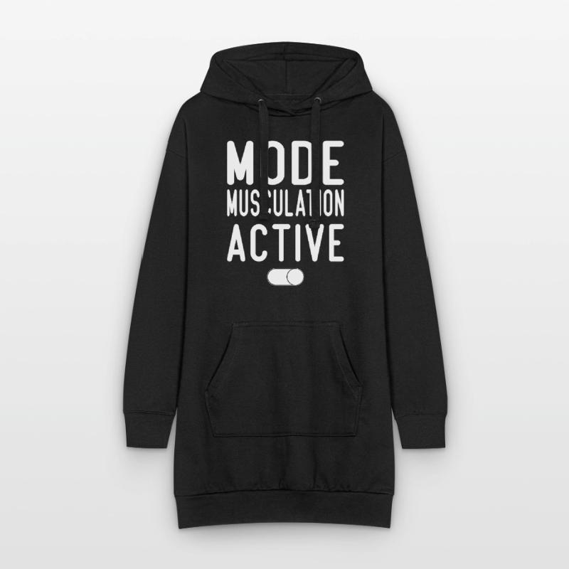 Mode Musculation Activé | Idée Cadeau Sweat-shirt à capuche long Femme