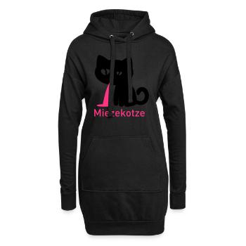 Miezekotze - Hoodie-Kleid - Schwarz - Vorne