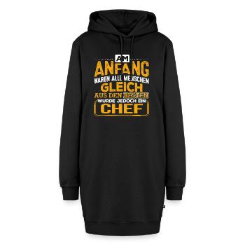 CHEF - Der Beste - Hoodie-Kleid - Schwarz - Vorne