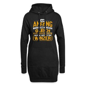 WINZER - Der Beste - Hoodie-Kleid - Schwarz - Vorne