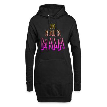 Cool cooler Mama Sprüche Geschenk Muttertag - Hoodie-Kleid - Schwarz - Vorne