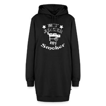 Joker Smoker - Hoodie-Kleid - Schwarz - Vorne