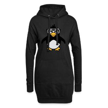 Manchot - Sweat-shirt à capuche long Femme - noir - Devant