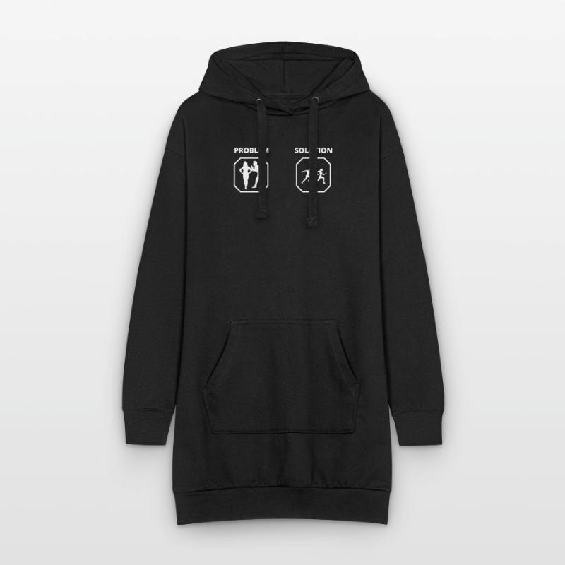 PROBLEM SOLUTION Course à pied Sweat-shirt à capuche long Femme