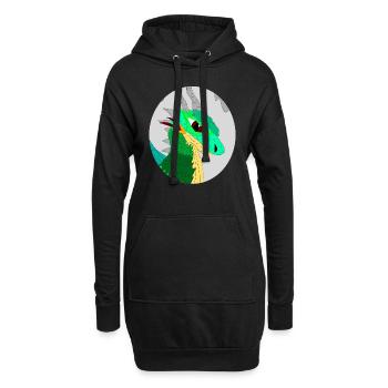 Maxkes BarneyDragoni - Hoodie-Kleid - Schwarz - Vorne