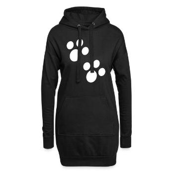 Hund Chien - Sweat-shirt à capuche long Femme - noir - Devant