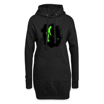 Golf Blobs - Sweat-shirt à capuche long Femme - noir - Devant
