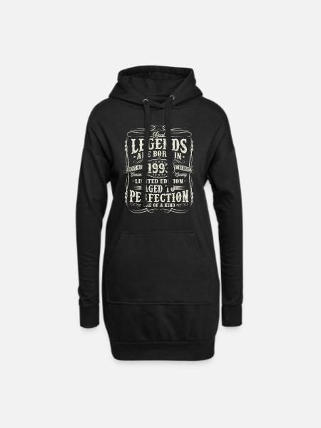 Jahrgang 1993 geboren Legenden Geburtstag Geschenk - Hoodie-Kleid - Schwarz