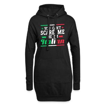 Italiener Italien Lustiger Spruch Geschenkidee - Hoodie-Kleid - Schwarz - Vorne