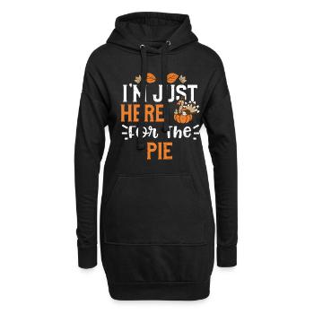 I'm Just Here For The Pie - Hoodie Dress - black - Front