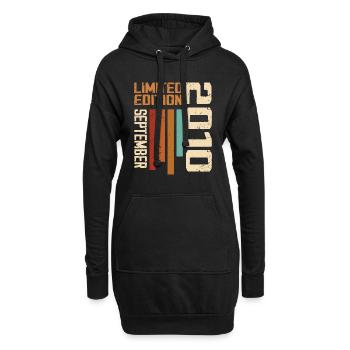 September 2010 Originelle Geschenkidee zum Geburtstag - Hoodie-Kleid - Schwarz - Vorne