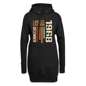 Dezember 1968 - 1968 Dezember - Hoodie-Kleid - Schwarz - Vorne