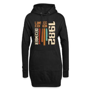 Dezember 1982 - 1982 Dezember - Hoodie-Kleid - Schwarz - Vorne