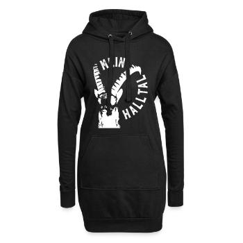 MEIN HALLTAL Steinbock - Hoodie-Kleid - Schwarz - Vorne