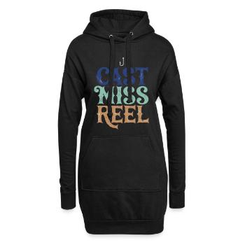Besetzung: Miss Reel Retro Peach - Hoodie-Kleid - Schwarz - Vorne