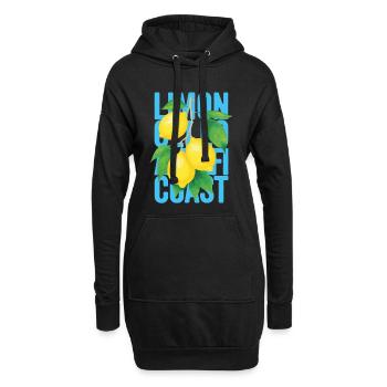Limoncello Zitronen Amalfi Italien Sommer - Hoodie-Kleid - Schwarz - Vorne