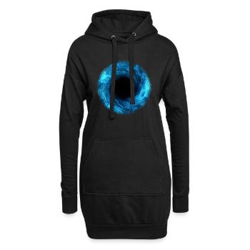 Science-fiction, Trou noir, Univers - Sweat-shirt à capuche long Femme - noir - Devant