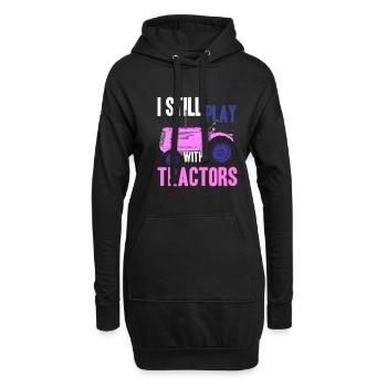 Agriculteur agriculteur - Sweat-shirt à capuche long Femme - noir - Devant