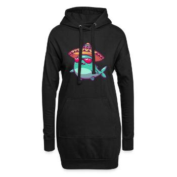 Wal Lustig Sombrero - Hoodie-Kleid - Schwarz - Vorne