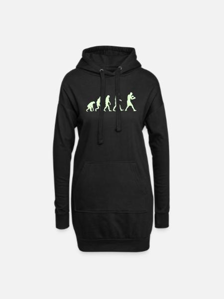 Boxing Evolution logo - Hoodie Dress - black