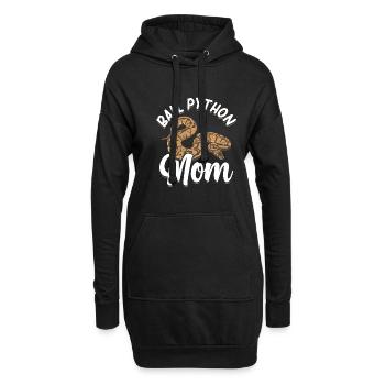 Königspython Schlange | Haustiere Reptil Geschenke - Hoodie-Kleid - Schwarz - Vorne