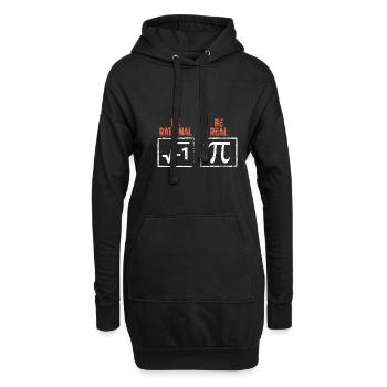 Etudes de mathématiques | Cadeau de mathématicien enseignant - Sweat-shirt à capuche long Femme - noir - Devant