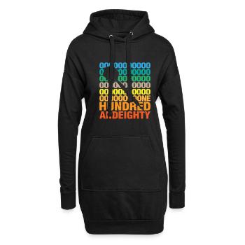 Hundred and eighty darts litter skewer saying gift - Hoodie Dress - black - Front