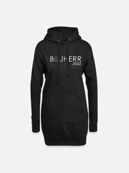 Bauherr 2022 | Hauskauf | Eigenheim | Umzug - Hoodie-Kleid - Schwarz