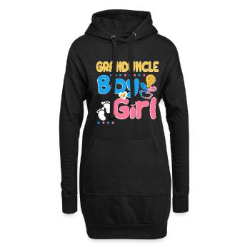 Pink or Blue Granduncle Loves You Best Uncle Ever - Hoodie-Kleid - Schwarz - Vorne