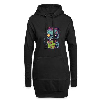 Tasse à café d’Halloween - tasse à café effrayante - Sweat-shirt à capuche long Femme - noir - Devant