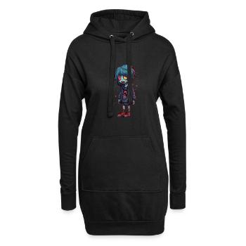 Halloween Zombie Boy - Kawaii Cute Monster Horror - Sweat-shirt à capuche long Femme - noir - Devant