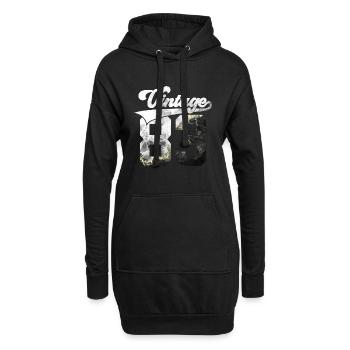 43E ANNIVERSAIRE MILLÉSIME 1983 - Sweat-shirt à capuche long Femme - noir - Devant