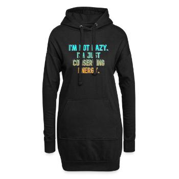 Energy Saver - Hoodie Dress - black - Front