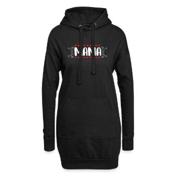 MAMMA - Hoodie-Kleid - Schwarz - Vorne