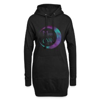 Moonchild - Galaxy Version - Hoodie-Kleid - Schwarz - Vorne